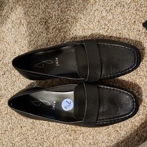 Joie black smoking slippers